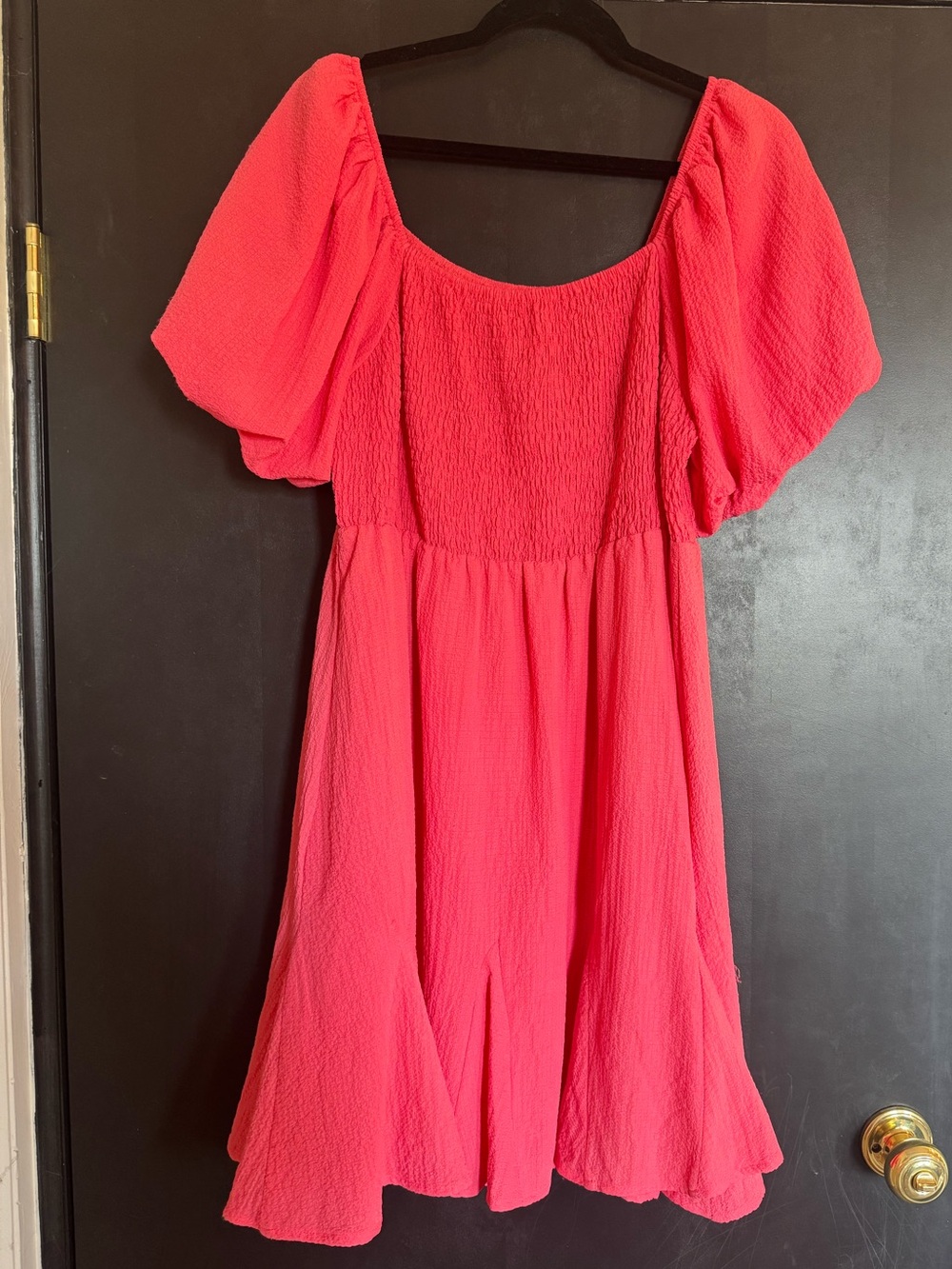 143 Story coral dress